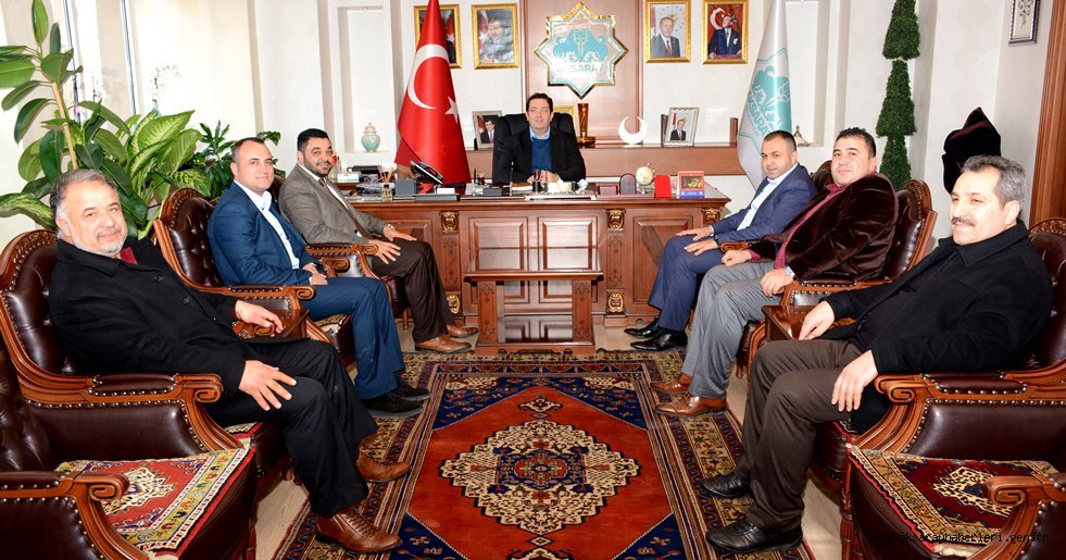 ATSO BAŞKANI VE MESLEK KOMİTE ÜYELERİ BAŞKAN YAZGI’YI ZİYARET ETTİ