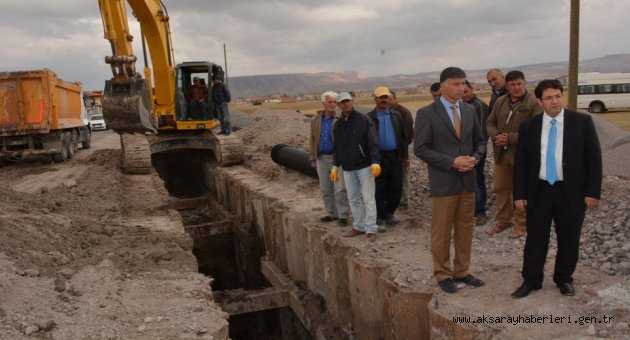 BAŞKAN YAZGI ALT YAPI ÇALIŞMALARIYLA BİZZAT İLGİLENDİ