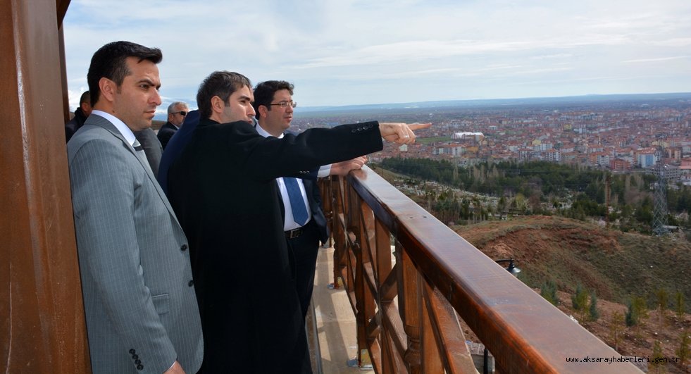 BAŞKAN YAZGI, SEYİR TERASINDA İNCELEMELERDE BULUNDU