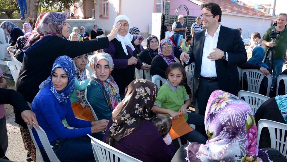 BAŞKAN YAZGI VE AK PARTİ HEYETİ HÜRRİYET VE FATİH MAHALLESİNDE COŞKUYLA KARŞILANDI