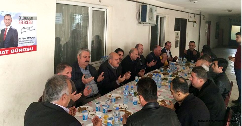 BAYIRALTI BÖLGESİ MUHTARLARI'NDAN KARACAER’E DESTEK