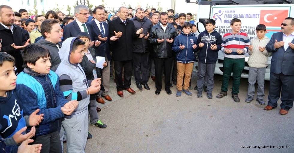 BAYIRBUCAK TÜRKMENLERİNE AKSARAY’DAN YARDIMLAR DEVAM EDİYOR