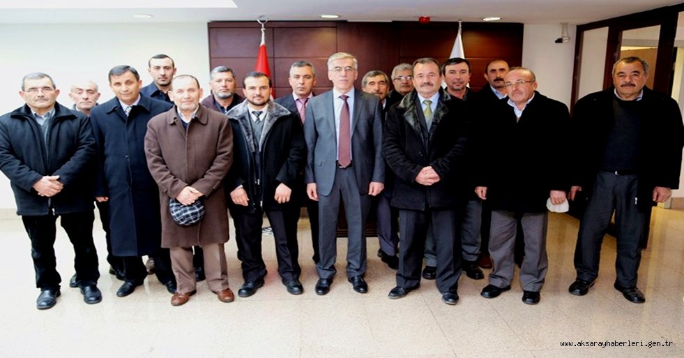 BOĞAZKÖY KÖYÜ MUHTARI VE İHTİYAR HEYETİ VALİ ŞEREF ATAKLI’YI ZİYARET ETTİ