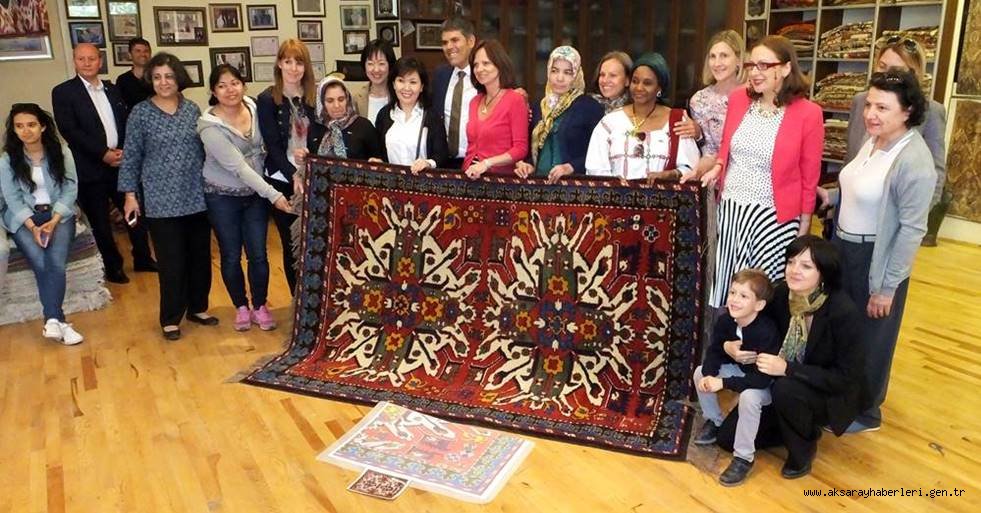 BÜYÜKELÇİ EŞLERİ SULTANHANI'NA HAYRAN KALDILAR
