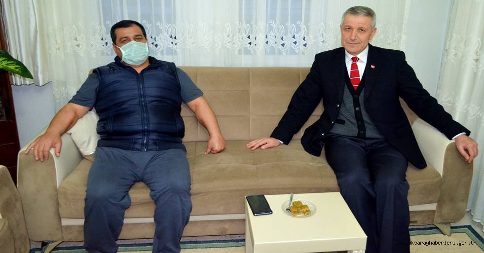 ÇALIŞKAN, GAZETECİ ESKİL’ E GEÇMİŞ OLSUN ZİYARETİNDE BULUNDU