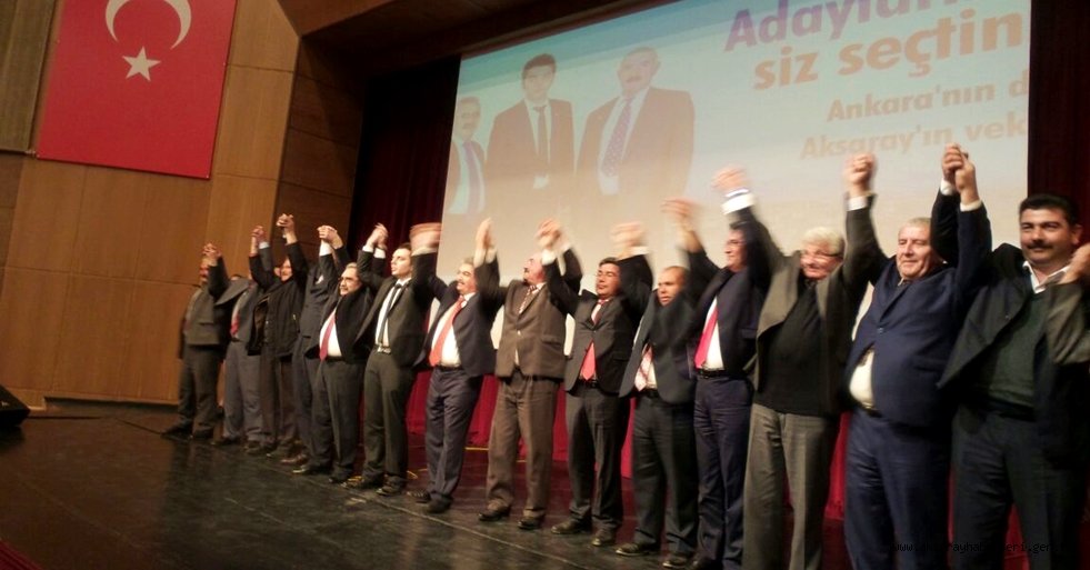 CHP AKSARAY ADAYLARINI TANITTI