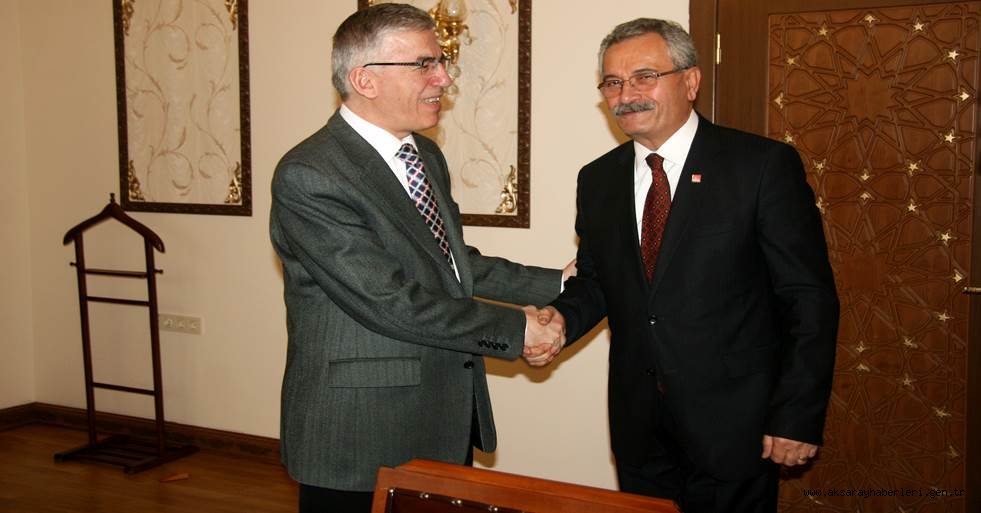 CHP İL BAŞKANI ALİ RIZA TOPRAK VALİ ŞEREF ATAKLI’YI ZİYARET ETTİ