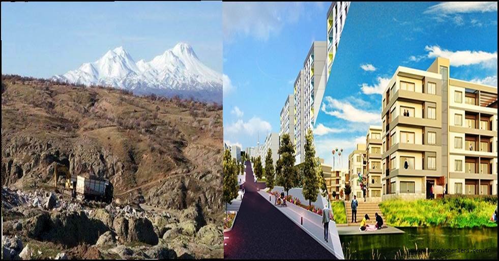 GÜZELYURT İLÇESİNDE TOKİ İÇİN İLK KEPÇE VURULDU