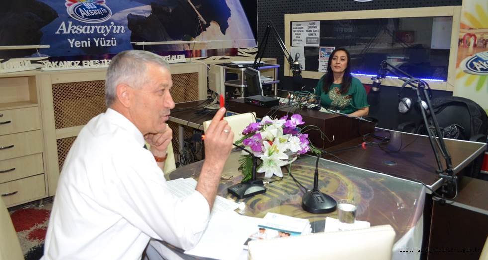 İL MÜDÜRÜ ÇALIŞKAN, AKSARAY FM’ İN CANLI YAYIN KONUĞU OLDU