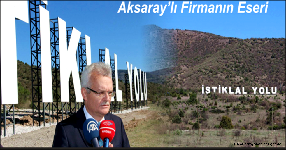 ILGAZ YOLU YAZISI İÇİN ÇANKIRI VALİSİNDEN AKSARAYLI FİRMAYA TEŞEKKÜR