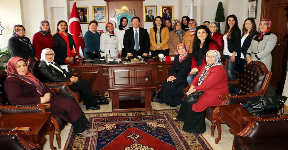 KADIN KOLLARI YÖNETİMİ BAŞKAN YAZGI’YI ZİYARET ETTİ