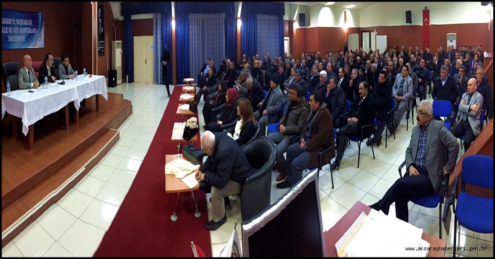 KARATAY “MUHTARLAR GÖNÜL İNSANIDIR”