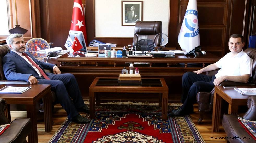MİLLETVEKİLİ YALDIR'DAN ASÜ REKTÖR'Ü ŞAHİN'E ZİYARET
