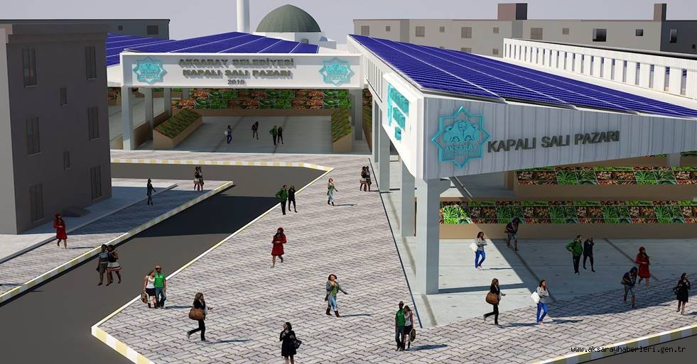 MODERN KAPALI SALI PAZARININ HİZMETE SUNULMASI İÇİN GERİ SAYIM BAŞLADI