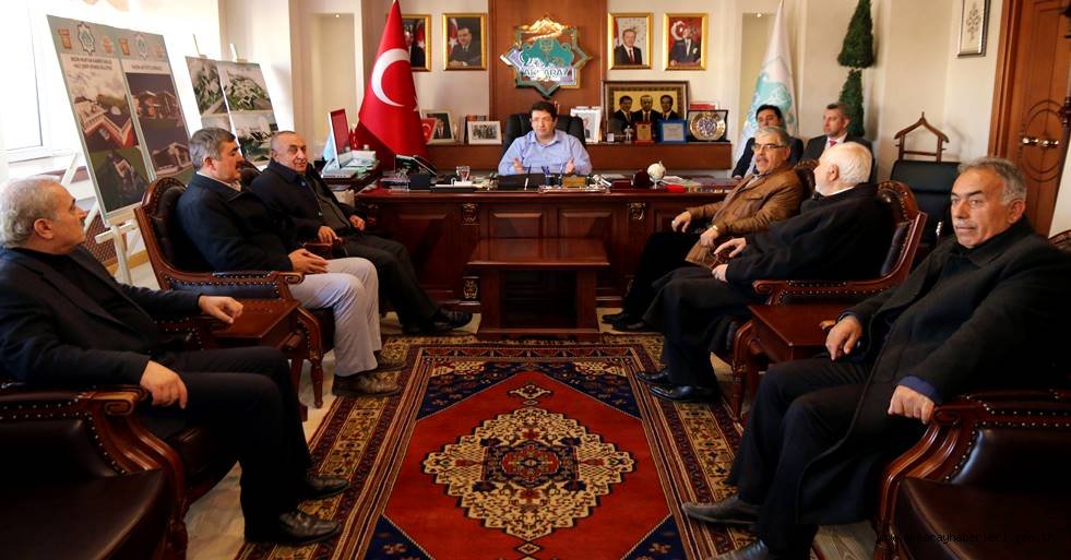 MUHTARLAR, BAŞKAN YAZGI’YI ZİYARET ETTİ