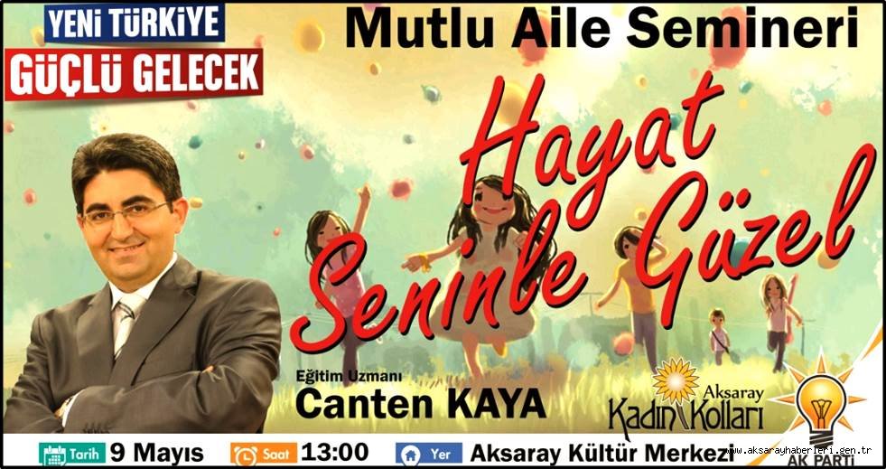 MUTLU AİLE SEMİNERİ’NE TÜM HALKIMIZ DAVETLİDİR