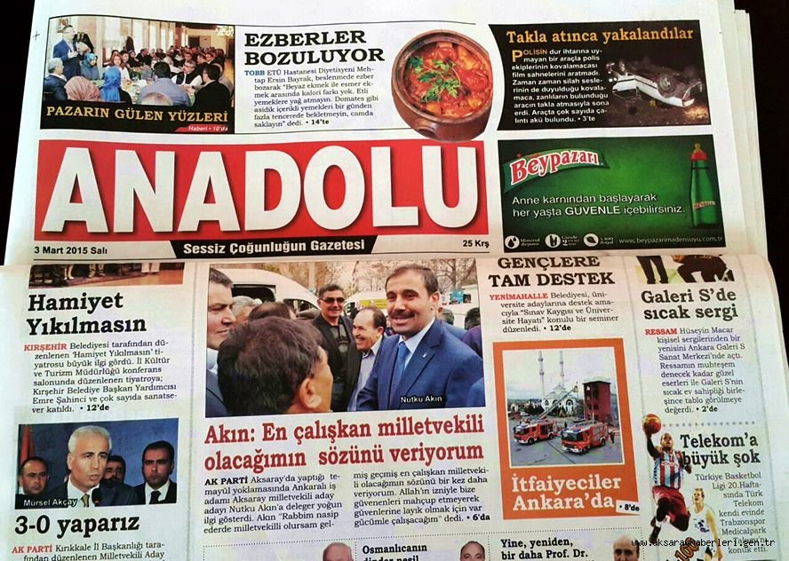 NUTKU AKIN’IN ADAY ADAYLIĞI ANKARA BASININDA