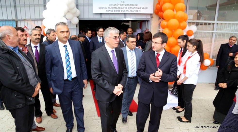 ORTAKÖY İLÇESİNDE ÖRNEK PROJE SOSYAL MARKET