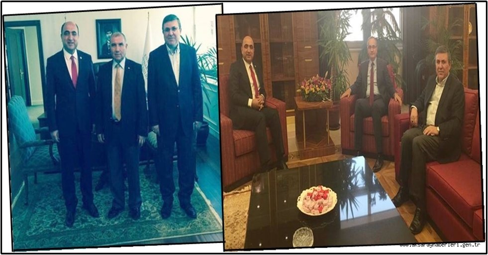 PALTA VE AÇIKGÖZ'DEN AKSARAYLI BAKANLARA TEBRİK ZİYARETİ