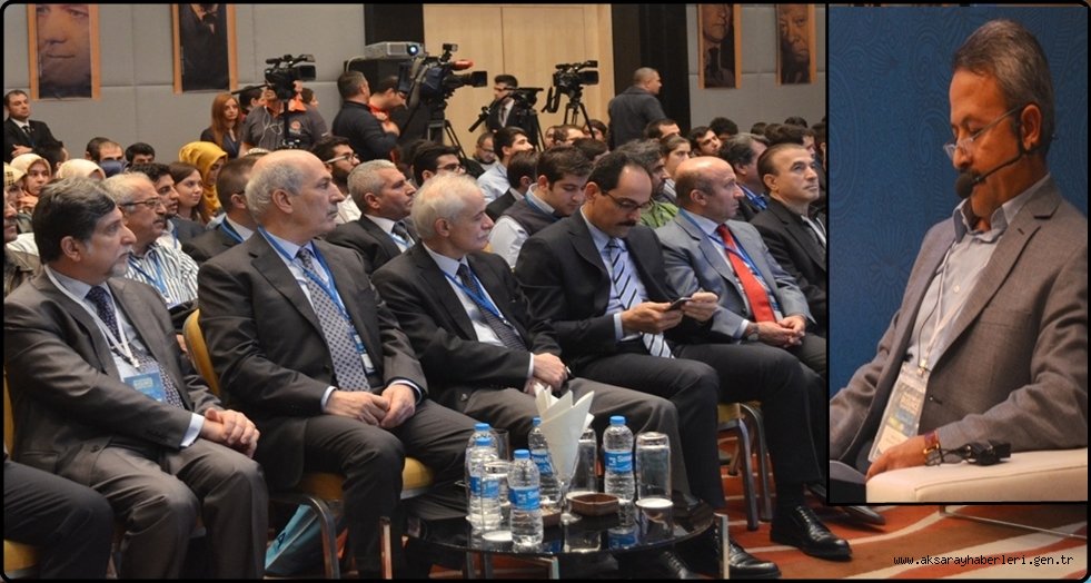 REKTÖR ACAR ANKARA’DAKİ KONGREDE CEMİL MERİÇ’İ ANLATTI