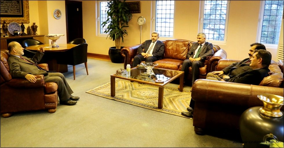 REKTÖR ŞAHİN İŞADAMI ORHAN AĞAÇLI’YLA GÖRÜŞTÜ