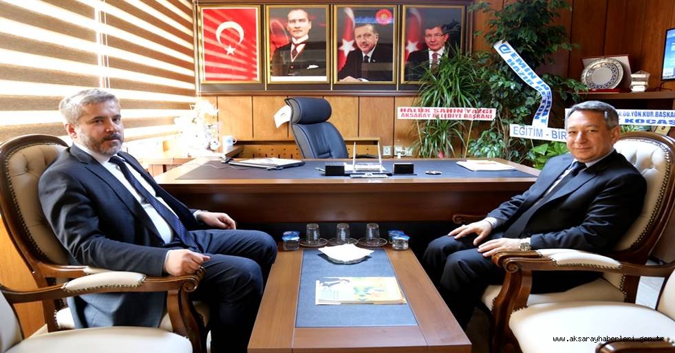 REKTÖR ŞAHİN'DEN İGM BAŞKANI TÜZÜN’E “TEBRİK ZİYARETİ