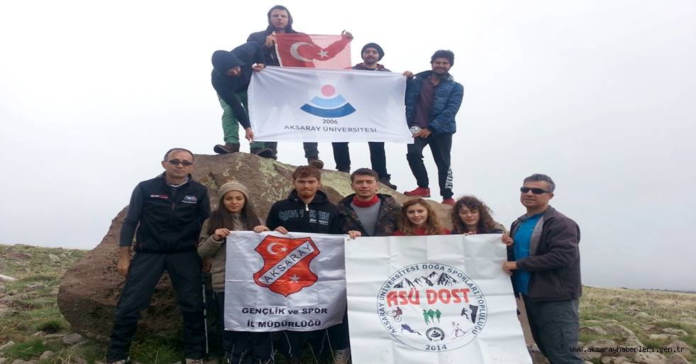 ŞEHİT KAZIM AY İÇİN HASANDAĞI’NA TIRMANDILAR