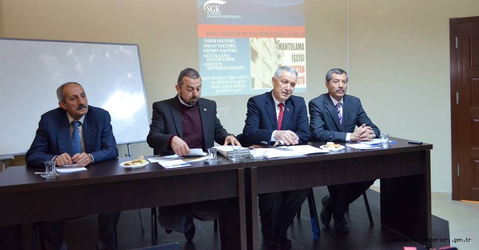 SGK İL MÜDÜRLÜĞÜ İLE MÜSİAD  TOPLANTI YAPTI