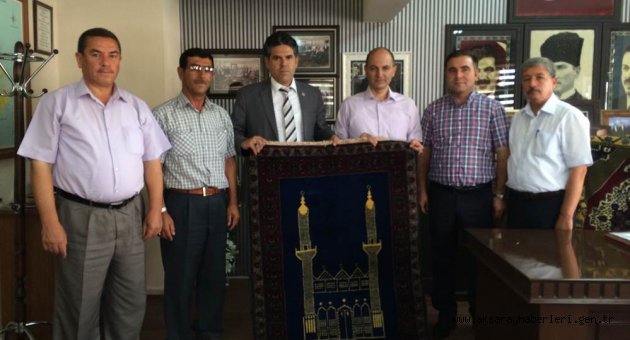 SULTANHANI BELEDİYE BAŞKANI FAHRİ SOLAK VE MECLİS ÜYELERİN’DEN İL BAŞKANINA ZİYARET