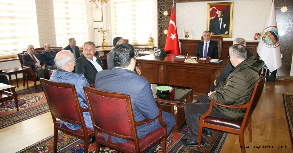 TARIM KREDİ MERKEZ BİRLİĞİ YÖNETİMİ VALİ ŞEREF ATAKLI’YI ZİYARET ETTİ