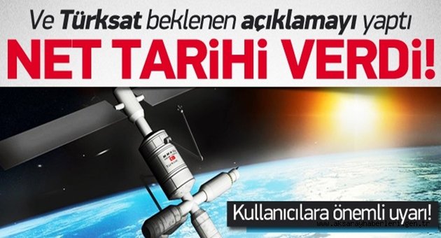 TÜRKSAT DAN AÇIKLAMA KANALLAR YENİ UYDUYA GEÇİYOR