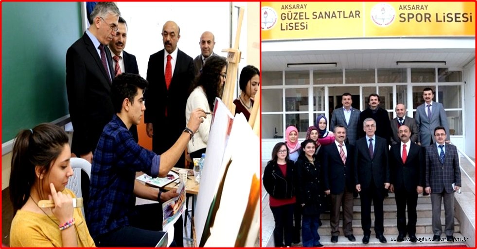 VALİ ATAKLI GÜZEL SANATLAR LİSESİNİ ZİYARET ETTİ