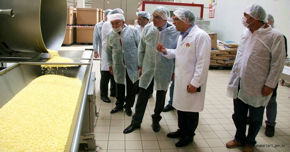 VALİ ŞEREF ATAKLI OSB’DE BULUNAN DOĞUŞ ÇAY CİPS FABRİKASINI ZİYARET ETTİ