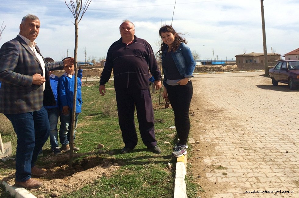 YAPILCAN KÖYÜ'NDE BİN ADET FİDAN TOPRAKLA BULUŞTU