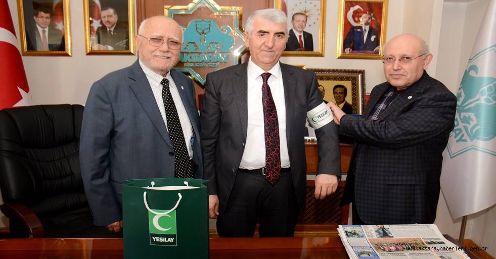 YEŞİLAY ŞUBE BAŞKANINDAN AKSARAY BELEDİYESİNE ZİYARET
