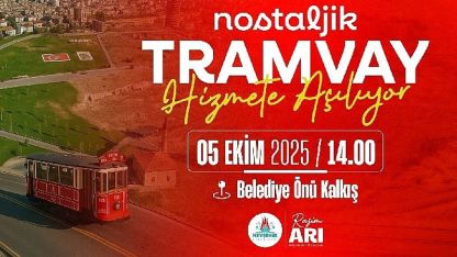 Nevşehir'de bir ilk; Nostaljik Tramvay Hizmete Açılıyor