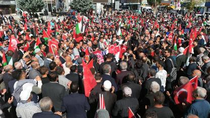 Aksaray’da Gazze’ye Destek Yürüyüşü Yoğun Katılımla Gerçekleştirildi