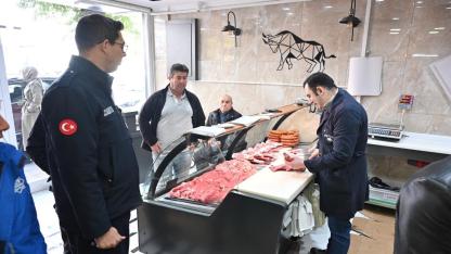 Aksaray’da Zabıtadan Kasaplarda Hijyen Ve Fiyat Denetimi