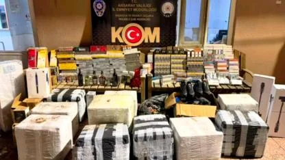 Aksaray’da 17 Milyon TL Değerinde Kaçak Ürün Ele Geçirildi