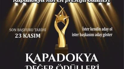 Kapadokya Değer Ödülleri Sahiplerini Bulacak