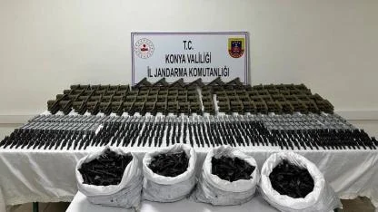 Konya'da dev operasyon! Çok sayıda Silah Parçası ele geçirildi