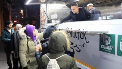 Konya Karatay'da Şeb-i Arus’a özel çorba ikramı