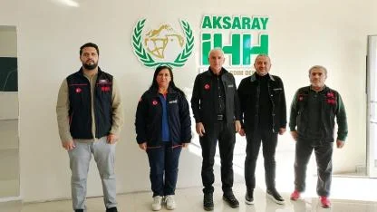 Aksaray İl Afet Müdürü Adil Arslan ve Aksaray İl Afet Şube Müdürü Melek Öğün Yiğit’ten Aksaray İHH’ya Ziyaret