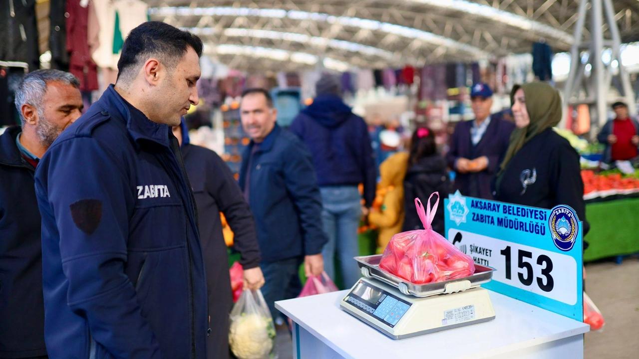 Aksaray’da Ulaşım ve Pazar Yerlerine Yönelik Denetimler Sürüyor