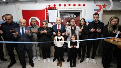 Şehit Üsteğmen Gökhan Delen’in adı öğrenim gördüğü okulda açılan kütüphanede yaşayacak