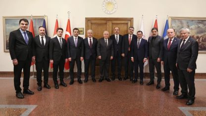 Konya heyetinden Milli Savunma Bakanı Yaşar Güler’e ziyaret