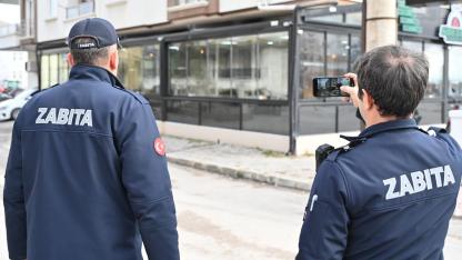Aksaray'da Kaçak Tente ve Yapılara izin tok, Denetimler sürüyor