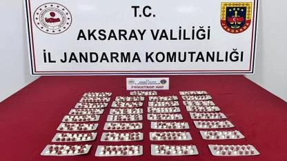 Aksaray’da Sentetik Hap ve Metamfetamin Ele Geçirildi