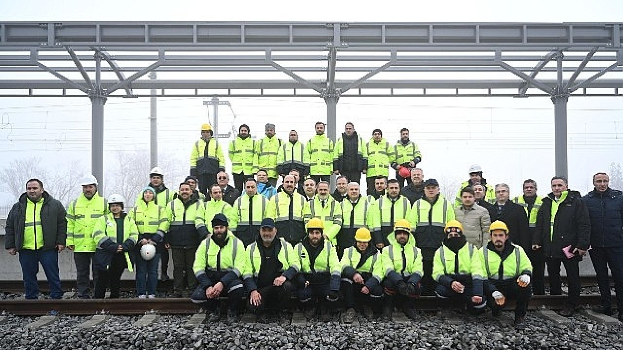 KONYARAY Banliyö Hattı'nda Ray Birleştirme Kaynak Programı Yapıldı