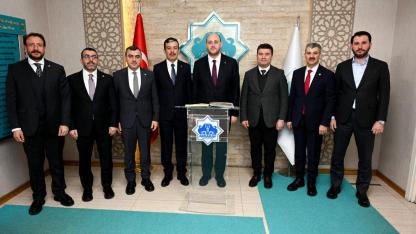 Ak Parti Genel Başkan Yardımcısı Ahmet Büyükgümüş Belediye Başkanı Dr. Evren Dinçer’i Ziyaret Etti